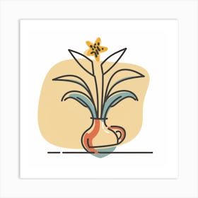 Flower In Vase Art Print