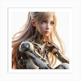 Robot Girl 18 Art Print
