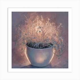 Pot Of Flowers Art Print