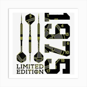 Limited Edition 1975 Darts 47th Birthday 1 Art Print