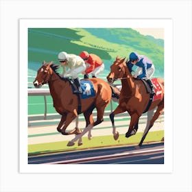 Horse Racing 6 Art Print