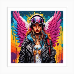 Badass Angel Art Print