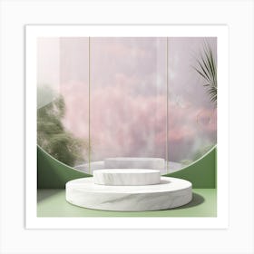 Pink Nature dream Contemporary V3 Art Print