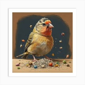 Bird Feeder Art Print