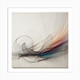 Abstract Wave Painting Art Print