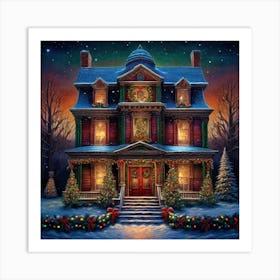 Christmas House 47 Art Print