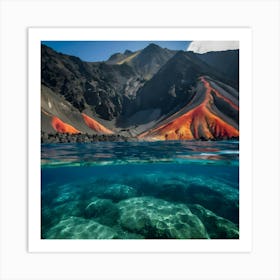 Stock Photography A Volcanic Underwater Mountain Range With Ho 3(1) Art Print