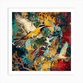 Birds In Flight Art Print