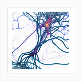 Neuron Stock Videos & Royalty-Free Footage 9 Art Print