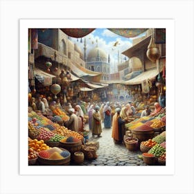 Arabic Market Art Print