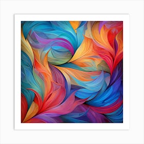 Abstract Colorful Abstract Painting 1 Art Print