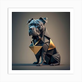 Geometric Dog Art Print