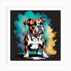 Black Dog Art Print