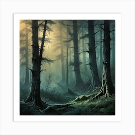 Dark Forest 2 Art Print