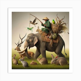 The Hunter's Friends Art Print