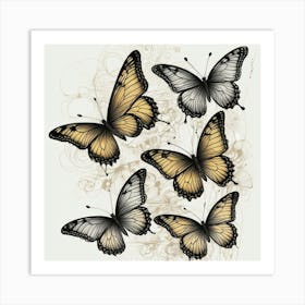 Butterflies 9 Art Print