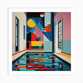 Abstract Pool Art Print