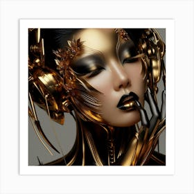 Futuristic Woman 12 Art Print