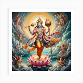 Lord Narayana Art Print