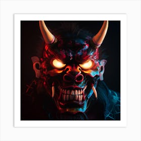 Demon Mask 7 Art Print