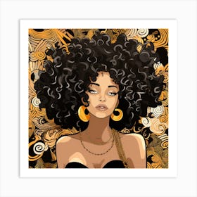 Afro Girl 13 Art Print