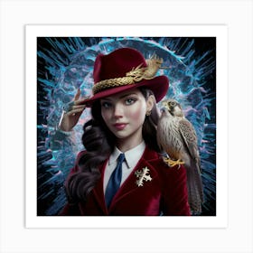 Girl In A Hat 1 Art Print