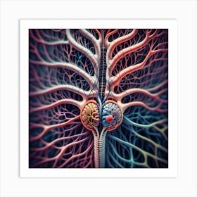 Human Brain And Nervous System 19 Art Print