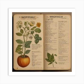 Default Vintage Make A Seedshopping List Aesthetic 3 Art Print