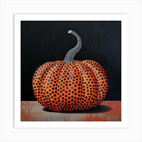 Yayoi Kusama Inspired Japanese Pumpkin Art Print