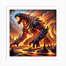 Lava Leviathan Art Print