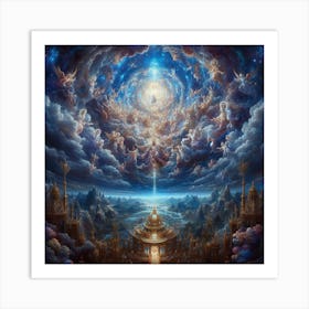 Celestial daybreak Art Print