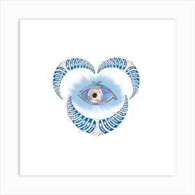 Bejeweled Evil Eye Art Print