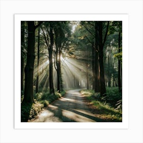 Road In The Woods Art Print