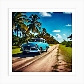 Classic Car On The Road 9 Art Print