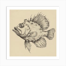 Flamingo Fish Art Print