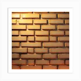 Abstract golden bricks background 5 Art Print