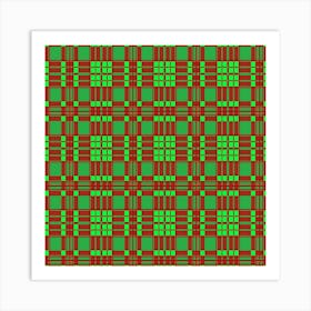 Plaid Fabric Art Print