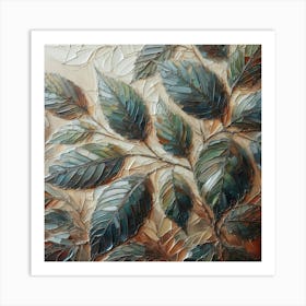 Leaf Painting Art Print