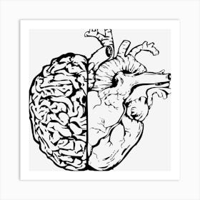 Brain Heart Mind Body Connection Art Print