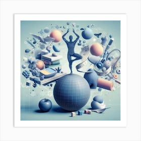 3d Illustration 3 Art Print