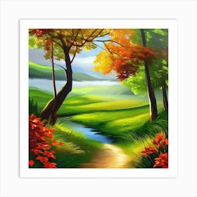 Landscape Painting 209 Art Print