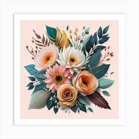 Bouquet Of Flowers 12 Art Print