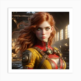 Steampunk Girl 23 Art Print