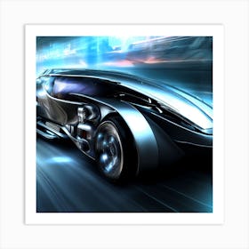 Futuristic Car 3 Art Print