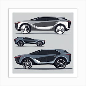 Futuristic Car Concept Art Print