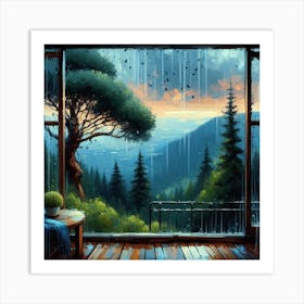 The Sound of Raindrops Art Print