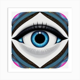 Eye Painting Art Print