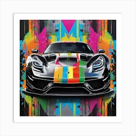 Porsche Gt1 Art Print