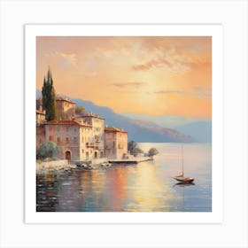 Oceanic Opulence: Azure Allure Art Print