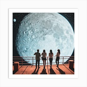 Moon And The Stars 14 Art Print